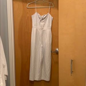 Club Monaco striped culotte jumpsuit size 2
